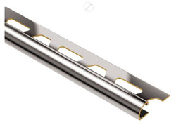 Schluter Rondec 8' Chrome-Plated Brass Profile